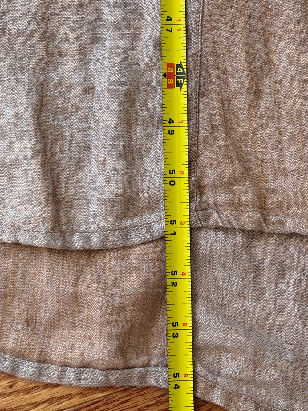 Rare Vintage FLAX Engelhart 100% Linen Farmhouse Jumper Dress M Boho Lagenlook - Picture 9 of 11
